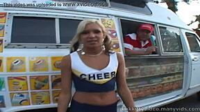 Kacey Jordan indulges in ice cream before riding and getting a facial