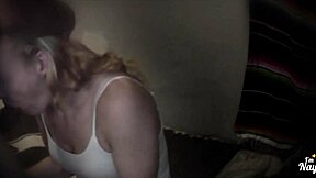 18yo European teen receives a blowjob from a big dick