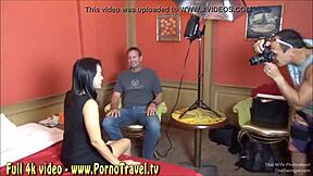 Amateur Asian photomodel gets cheated on and gives a blowjob