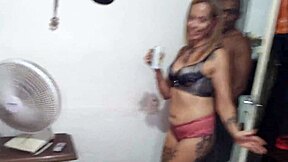 Big black cock satisfies a Latina's insatiable appetite