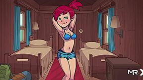 Camp Pinewood: Frankie's wild ride in scenes 1-34 of the adult visual novel