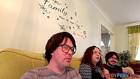 A British amateur gets cummed on after giving a blowjob in high definition