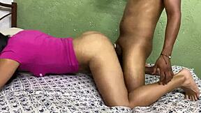 Black college girl gets fucked hard in doggy style