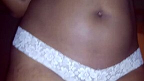 Chanel B, a voluptuous ebony amateur, seductively undresses and pleases for 3 minutes