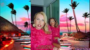 Sugarnadya and Nataligreen discuss hitting the club on their getaway