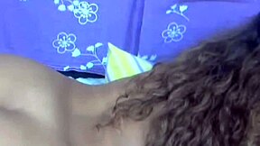 Brazilian beauty's first day as a web stripper