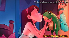 This erotic comic shows an old man who cannot stay away from a sexy shaved pussy.