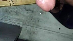 Gay masturbation scene with a happy ending
