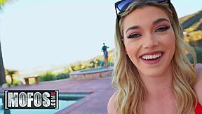 Young European beauty gets her ass licked and fingered by a well-endowed stud.