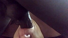 A prostitute gets her throat fucked by a big black cock.
