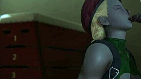 3D animated hentai featuring Cammy from Street Fighter VI