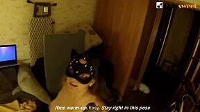 Girl dominates in kinky foot fetish and rimming game