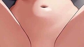 Big cock penetrates a petite woman in a cartoon porn video