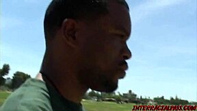 Rio's sensual dance on a big black cock ends up in a facial cumshot