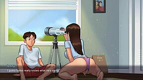 Summertime Saga Hints At Step Sis Pussy Licking And Cum On Bed