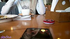 Letty Black’s public vibrator test in a busy cafe