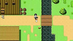 Minako’s erotic experience in a hentai game