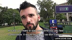 A hidden camera shows a Latino gay teenager as a sex slave