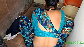 Wild Bathroom Lick and Blowjob with Indian Amateur Group.