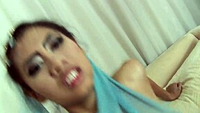 A rough and intense solo pleasure experience from a Japanese beauty