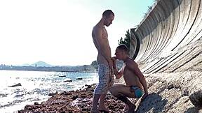 Public gay sex by the sea for thrill-seekers like me