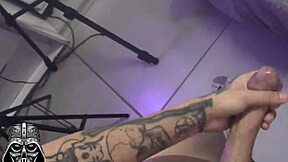 Naughty Girl Holding Two Huge Cocks Ends Up Cumming Hard