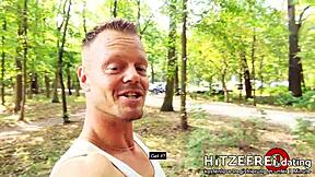Public park date turns wild with blonde MILF Jana