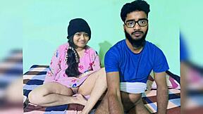 Hot homemade sex scene with an Indian college student and her teacher