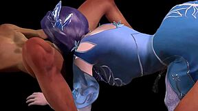 Beautiful anime cosplay girl gets gang banged by a bunch of horny guys