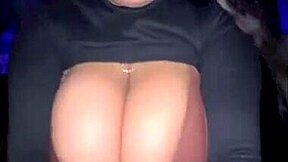 Big tits homemade brunette gets deepthroat and choke