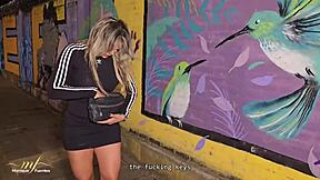 Dialogic-Provocative Colombian milf Monique Fuentes, want this stranger's BBC creampie?