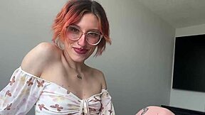 Horny babysitter gets naughty in taboo roleplay with stud