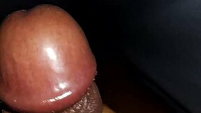 Solo black bull's creamy cumshot