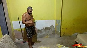 My husband's construction worker seduces me with his skills