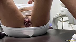 MILF gets a dental exam and enjoys pleasure
