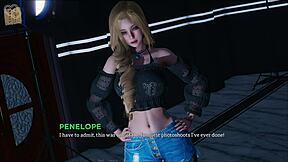 Beautiful women with perfect figures wear sexy outfits in a futuristic game