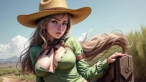 Beautiful women with big cans in hot anime scenes