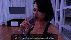Beautiful woman seduces and gives footjob in Milf City