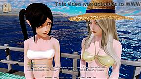 A visual novel and anime with a harem theme from Hotel 154