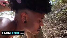 Gay guy smoothen's up his straight friend with a black stud