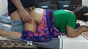 Big cock Indian aunty gets rough in doggystyle fucking