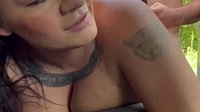 Public sex with a big titty hooker and a messy finish