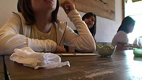 wow, these 2 japanese backpackers got wild with older guys in a hostel dorm!