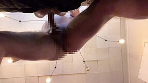 Cum on my body after rough missionary sex, POV