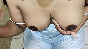 Latina maid service turns steamy with shy beauty