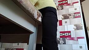 Hey, wanna see my stepsister rub herself to multiple orgasms?