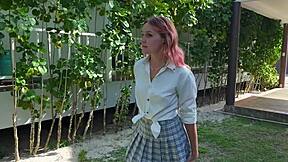 Tied-Up Cute Babe Forced to Obey in Bondage Fetish Scene