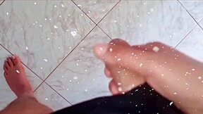At Christmas, I exploded hard in Italian style, check my massive rod spraying!