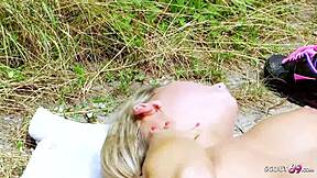 Skinny Virgin Teens Explore First Lesbian Sex Outdoor After College