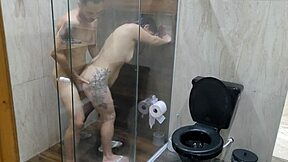 So This Is What Stepbrother Does with Stepsister in Bathroom - Wild Licking and Rough Play
